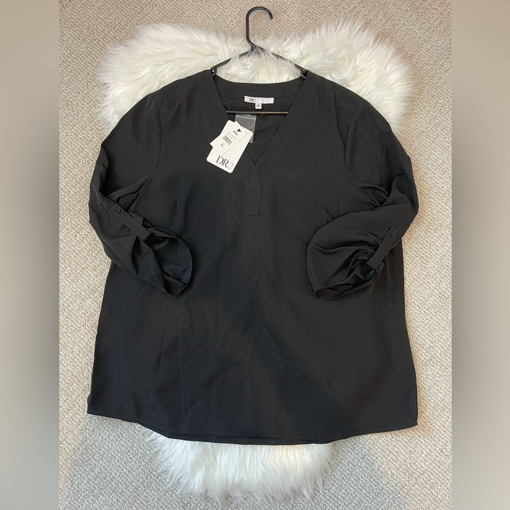 Women’s Size XL Black Blouse NWT